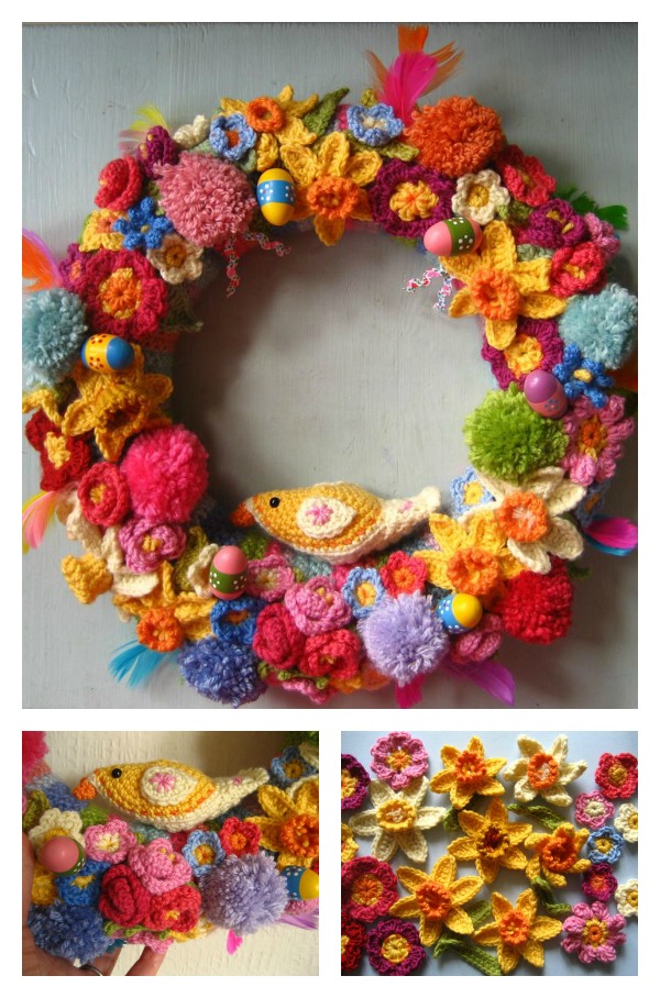 Crochet Easter Wreath Patterns
