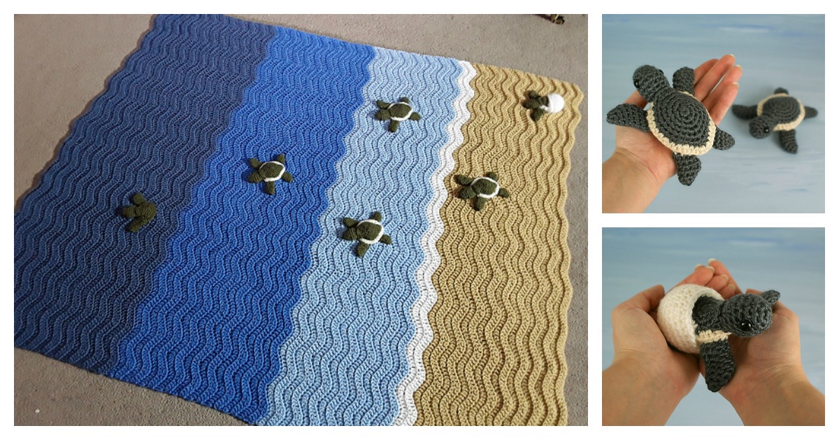 Turtle Beach Blanket Crochet Pattern