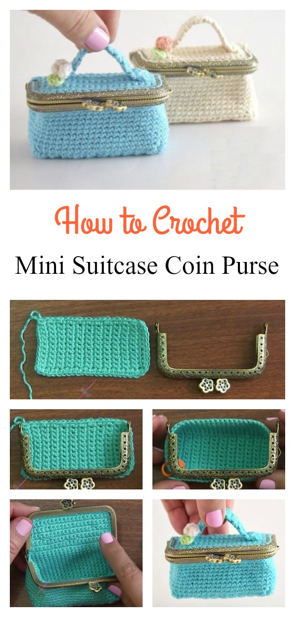 How to Crochet Mini Suitcase Coin Purse Cool Creativities