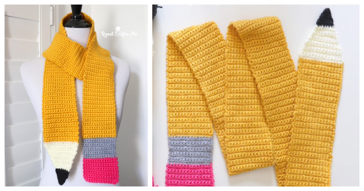 Pencil Scarf Free Crochet Pattern Cool Creativities