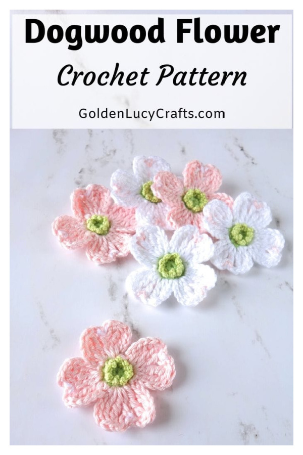 Dogwood Flowers Free Crochet Pattern
