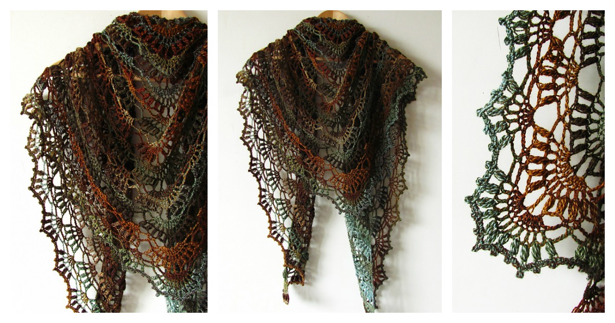 Fall River Shawl Crochet Pattern