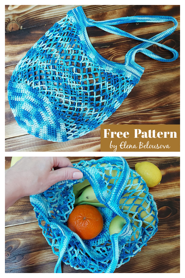 4 Easy Net Market Bag Free Crochet Pattern