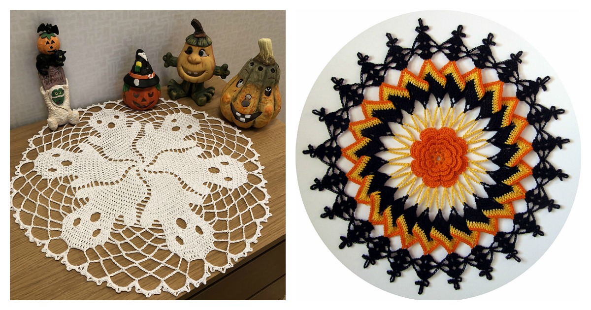 5 Halloween Doily Free Crochet Pattern