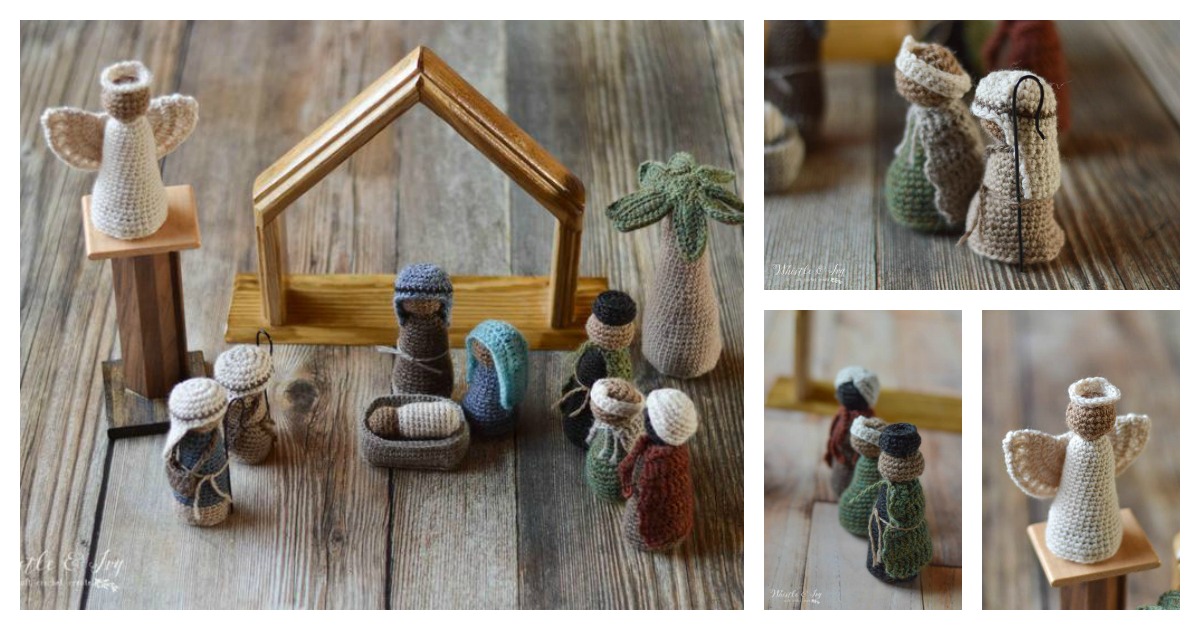 Nativity Set Free Crochet Pattern