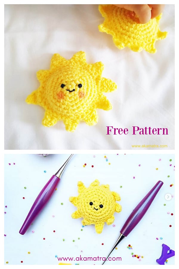 Amigurumi Sun Free Crochet Pattern