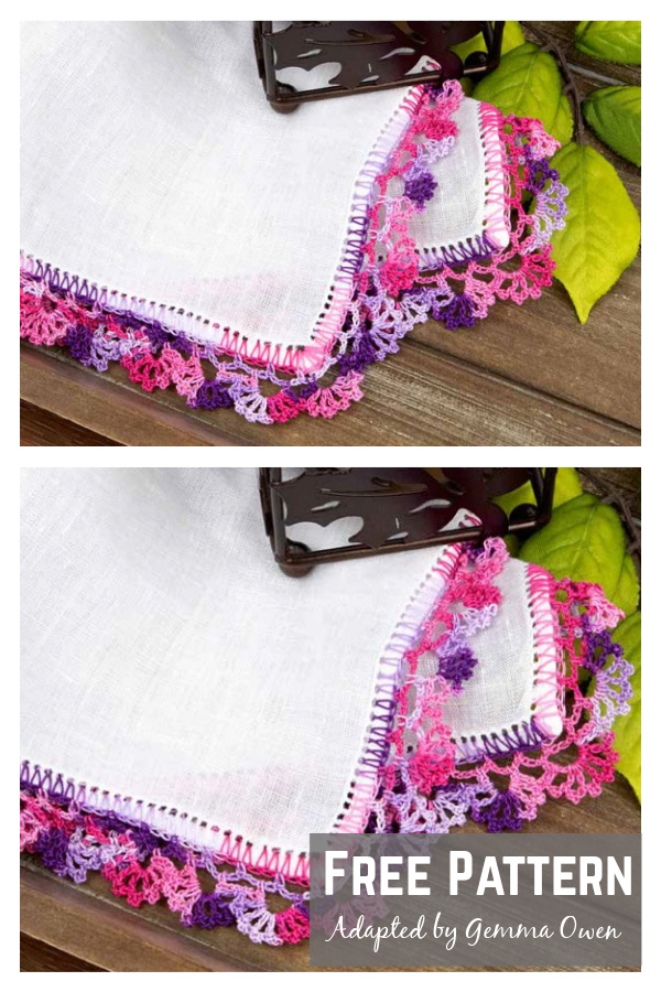 8 Handkerchief Edging Free Crochet Pattern Page 2 of 2