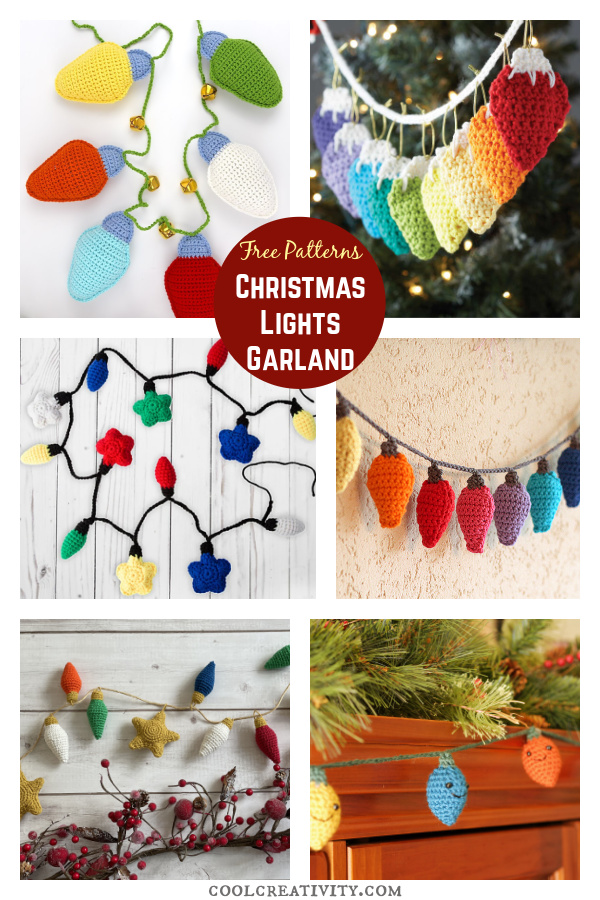 9 Christmas Lights Garland Free Crochet Pattern Page 2 of 3