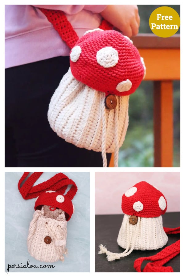 10+ Mushroom Purse Bag Crochet Patterns