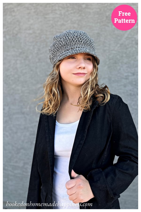 Newsboy Cap Free Crochet Pattern Cool Creativities
