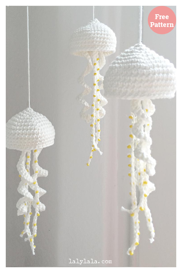 Jellyfish Mobile Free Crochet Pattern