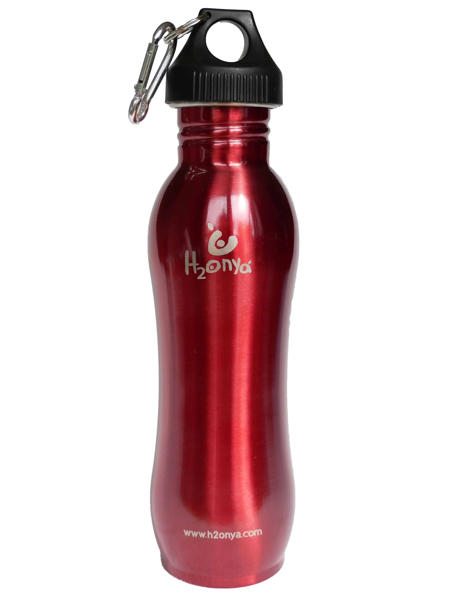Stainless Steel Red Water Bottle 750ml by Onya Cool Earth Bottles