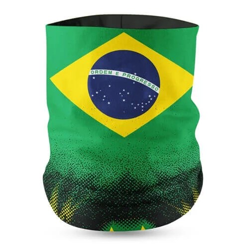 Brazil Flag Face Bandana