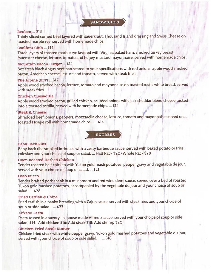 Treetop Restaurant & Lounge Berkeley Springs, WV