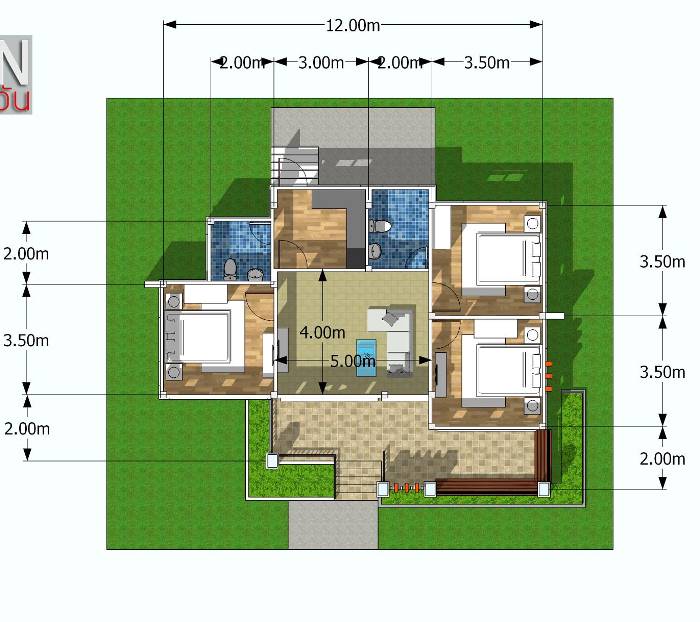 Modern 3 Bedroom Bungalow House Design With Floor Plan Viewfloor.co