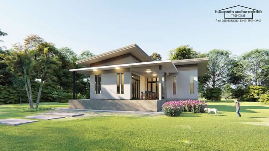 Modern Lshaped Bungalow on a Raised Platform Cool House Concepts