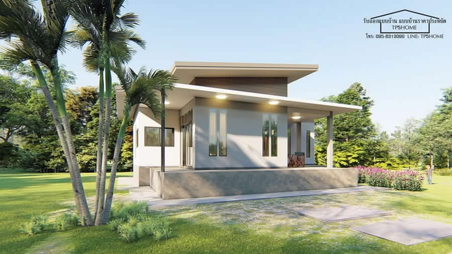 Modern Lshaped Bungalow on a Raised Platform Cool House Concepts