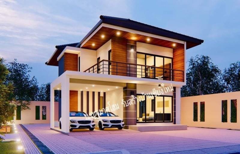Modern Exterior Design of a Magnificent Two Storey House Cool House
