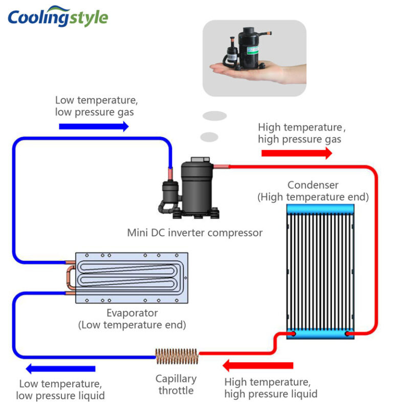 Enfriador a base de compresor versus enfriador termoeléctrico Estilo de enfriamiento