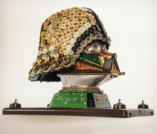 Upcycled Star Wars Sculptures made from junk Cool Material
