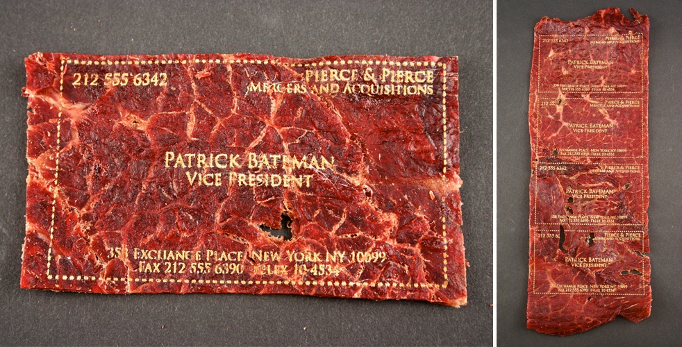 Business Cards Made of Beef Jerky Cool Material