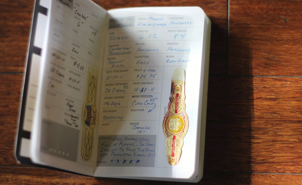 Keep Track of Your Past Cigars and Wrappers With Humidor Notes Cool