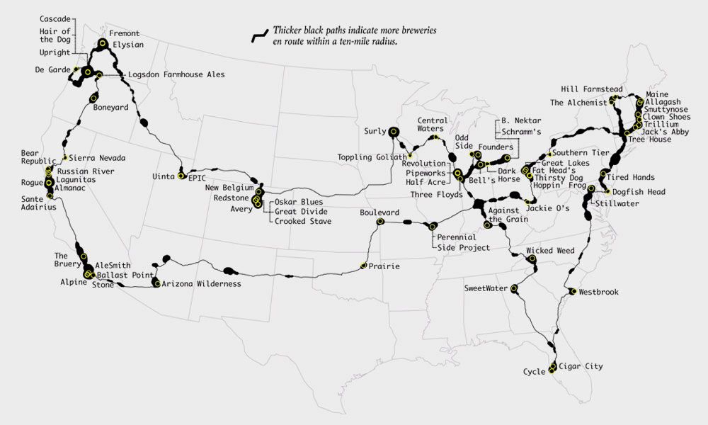 America the Brew-tiful: Mapping the Best Brewery in.