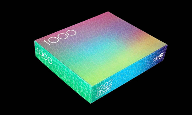 1,000 Changing Colors Puzzle Cool Material
