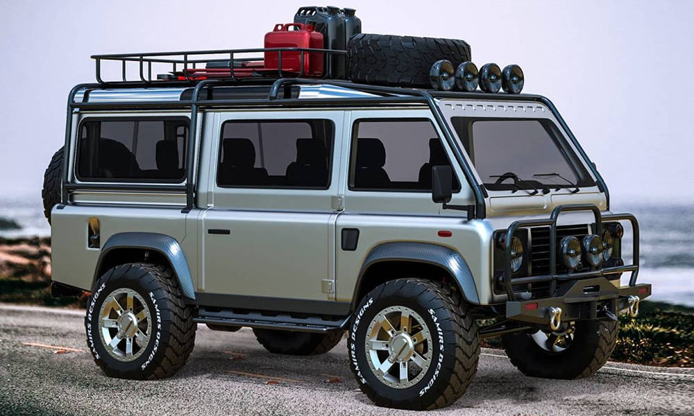 Land Rover 4×4 Adventure Van Defender Custom Cool Material