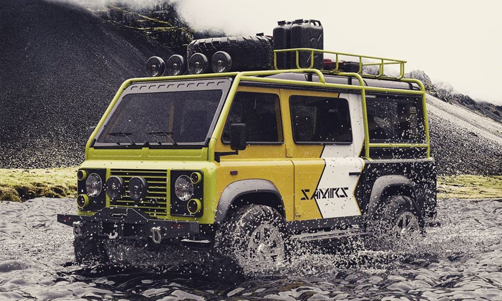 Land Rover 4×4 Adventure Van Defender Custom Cool Material