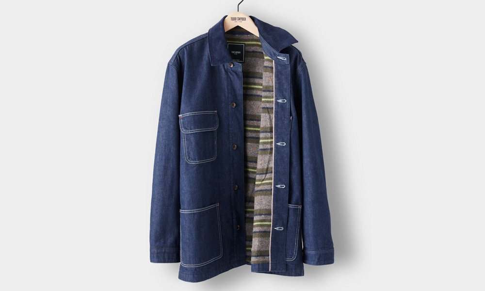 Todd Snyder Knows Cozy with the BlanketLined Barn Jacket Cool Material