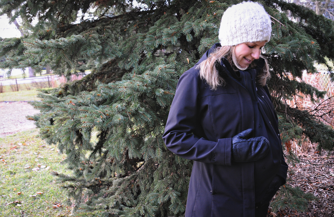 Keep your bump warm all winter with this easy coat extender