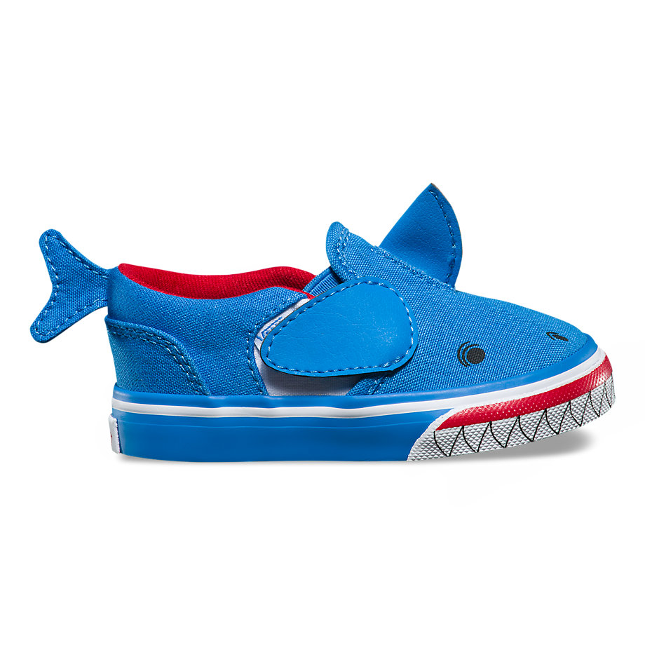 What's lurking around the corner? These awesome kids' shark shoes