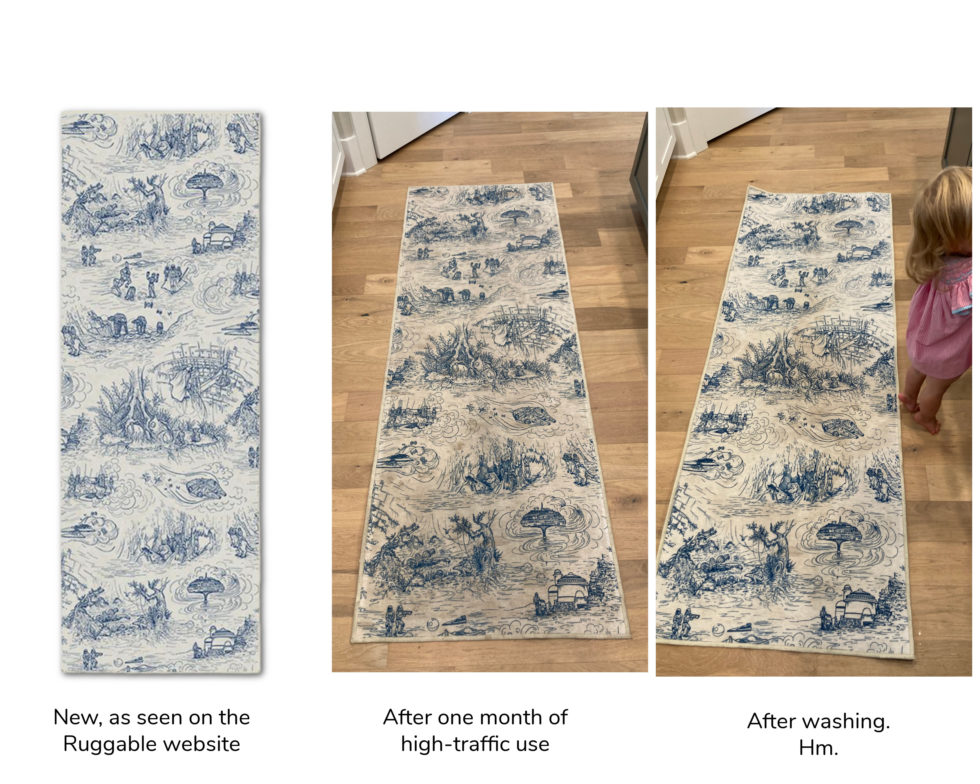 Are Ruggable rugs really washable and stainresistant? We bought one to