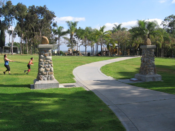 Local history remembered at Trolley Barn Park. Cool San Diego Sights!