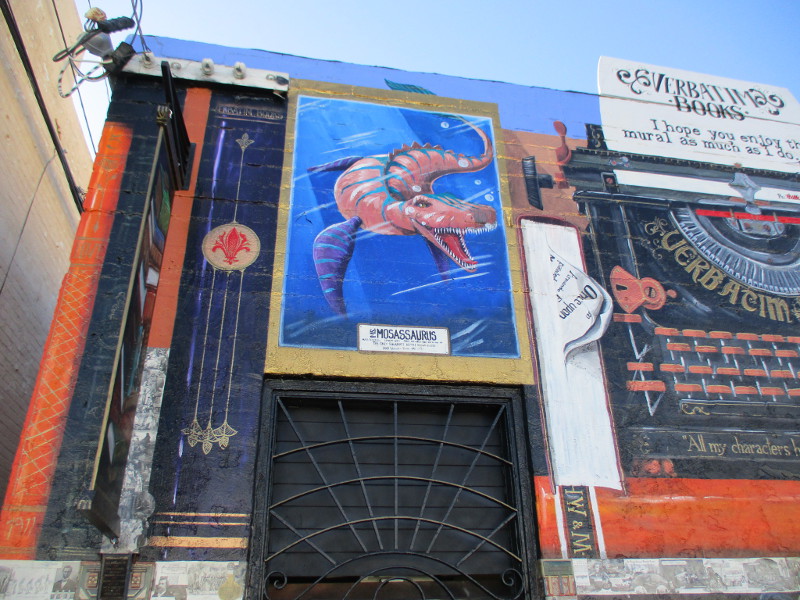 Amazing mural at Verbatim Books in North Park! Cool San Diego Sights!