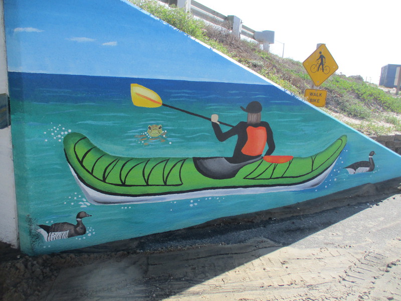 Mural at entrance to Silver Strand tunnel. Cool San Diego Sights!