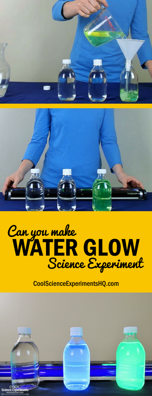 Glowing Water Science Experiment