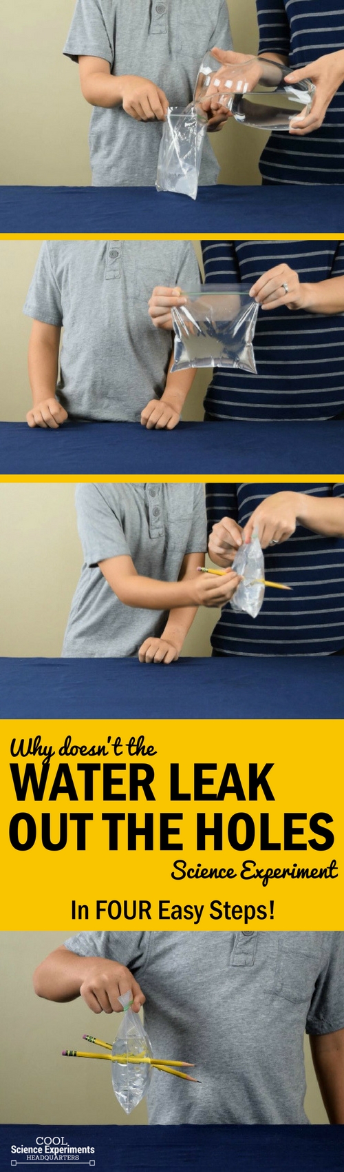 Why Doesn't Water Leak Experiment Steps