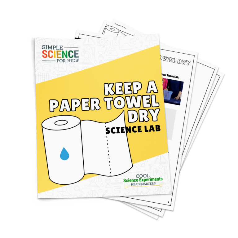 Keep a Paper Towel Dry Under Water Science Experiment