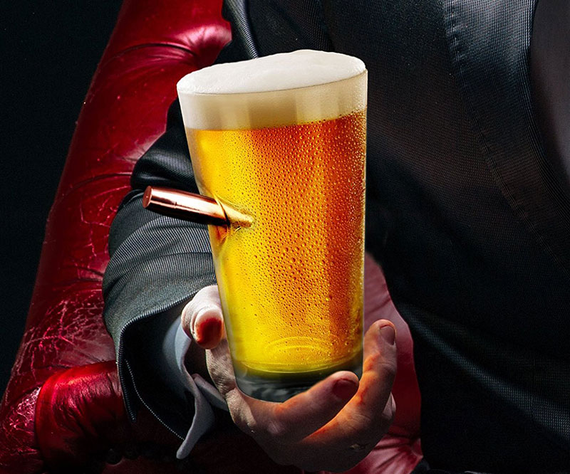 Last Man Standing Bullet Pint Glass » COOL SH*T i BUY