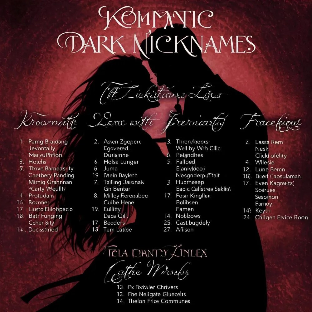 🌑 Dark Nicknames Mysterious, Cool, and Powerful Ideas
