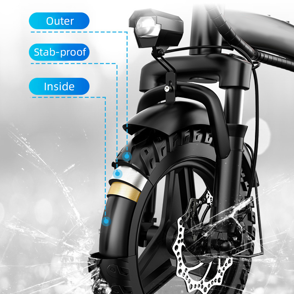 240W EBike with Removable Battery Folding Electric Bicycle Waterproof