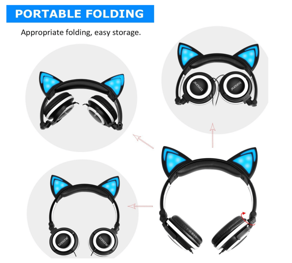 Barsone Cat Ears Headphones Cute Alert! Cool Stuff for Cats