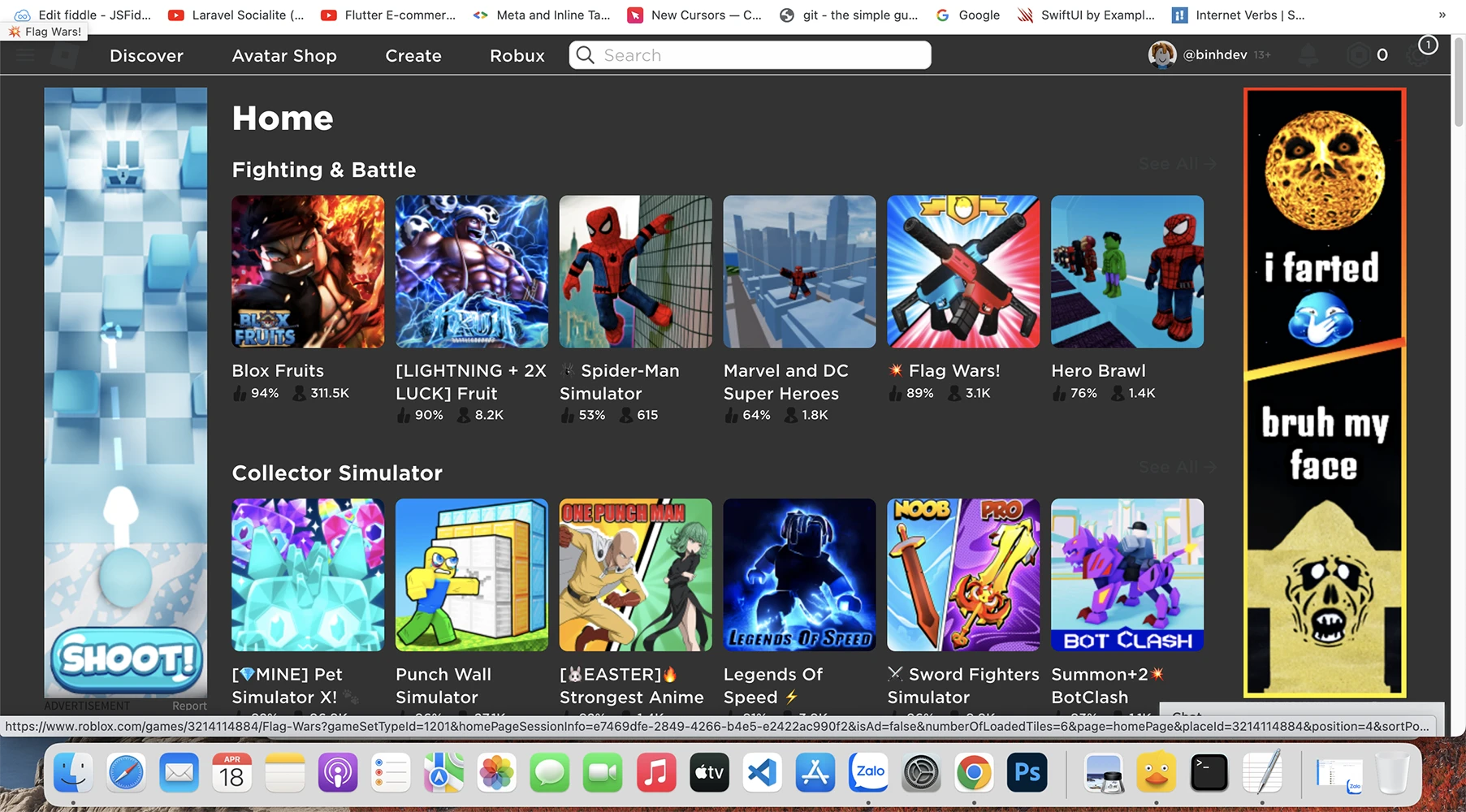 Roblox Dark mode theme