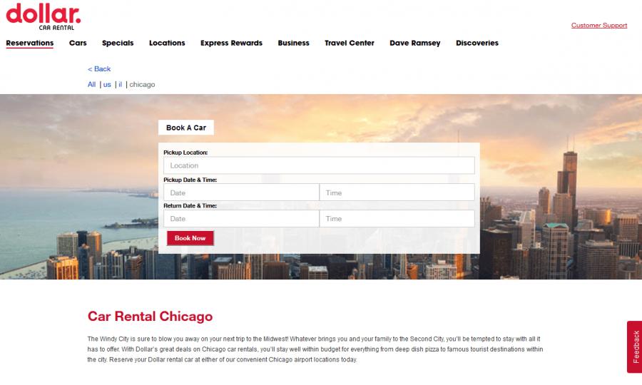 Dollar Car Rental Cool Things Chicago