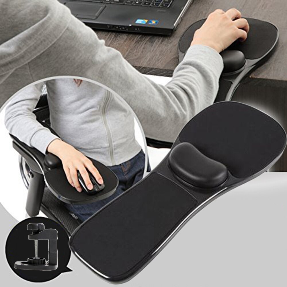 Attachable Armrest Pad Desk Computer Elbow Arm Rest Support Chair Desk