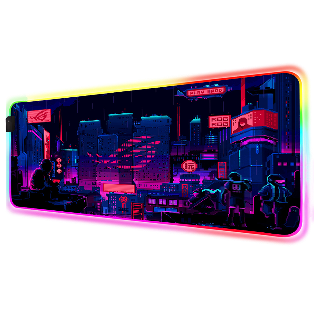 City Asus Rog Pc Accessories Rgb Led Mouse Pad Gaming Play Mats Gaming