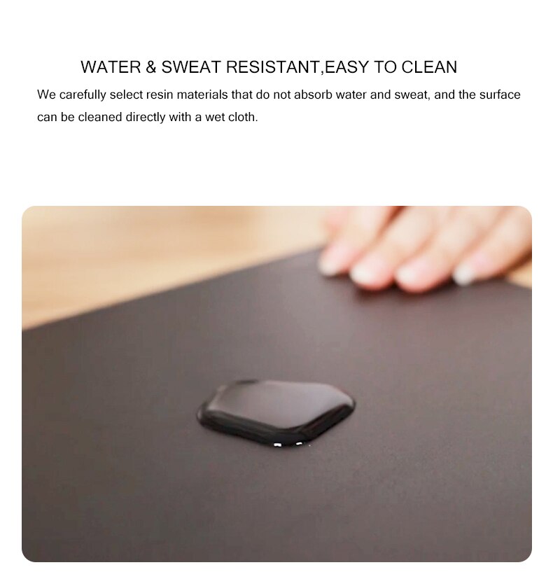 Smooth Hard Mouse Pad Matte Resin Polymer Silicone Bottom Plastic Large