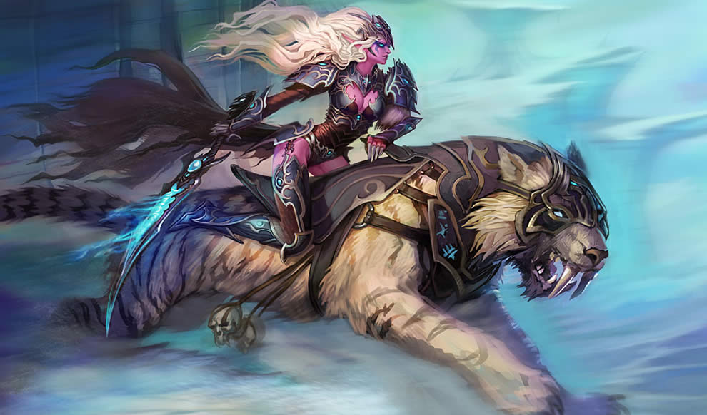 Night elf. By Maria Trepalina Concept art, Fantasy